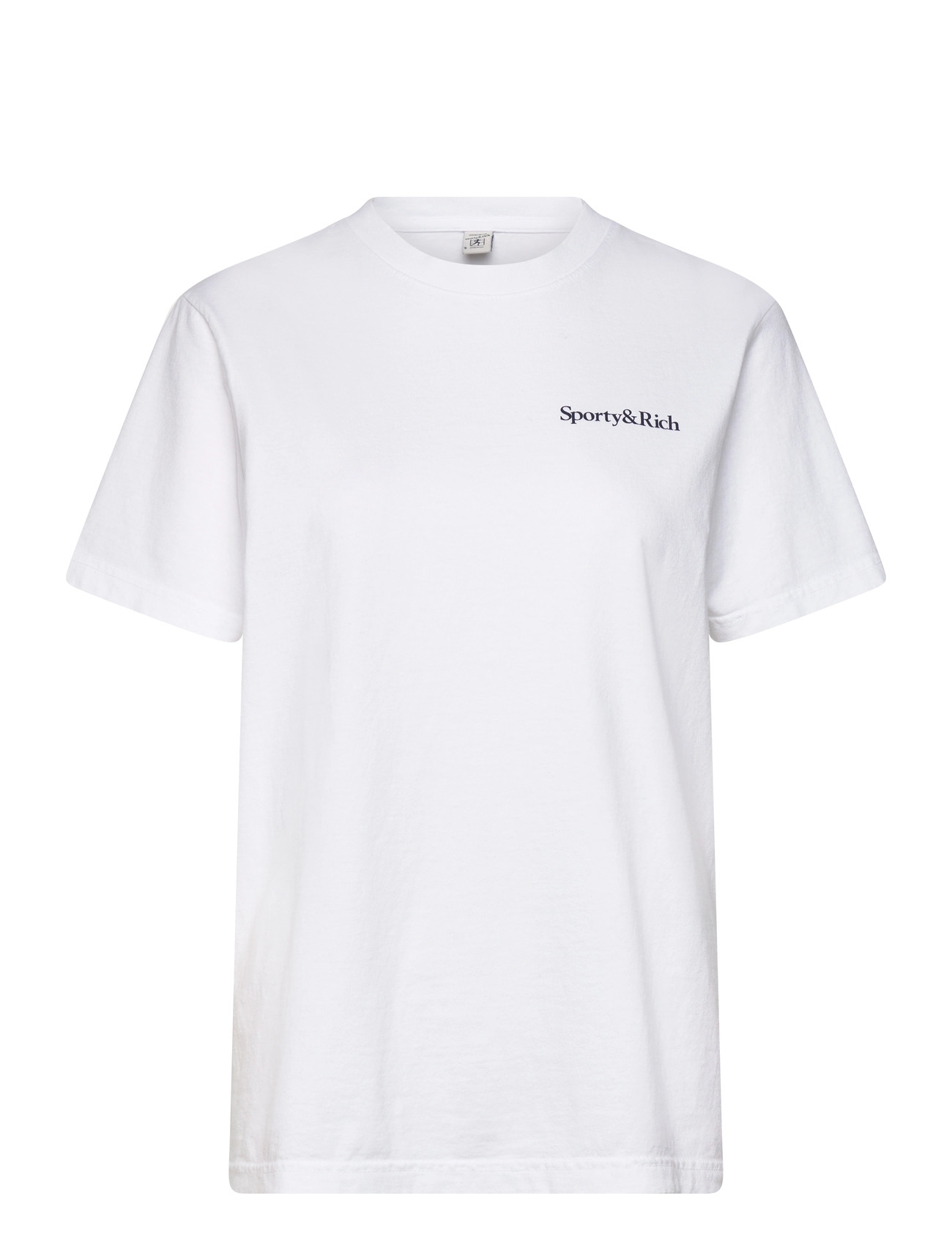 Sporty & Rich Health Is Wealth T-Shirt, M, White, T-Shirts & Toppe > Kortærmede, Dame