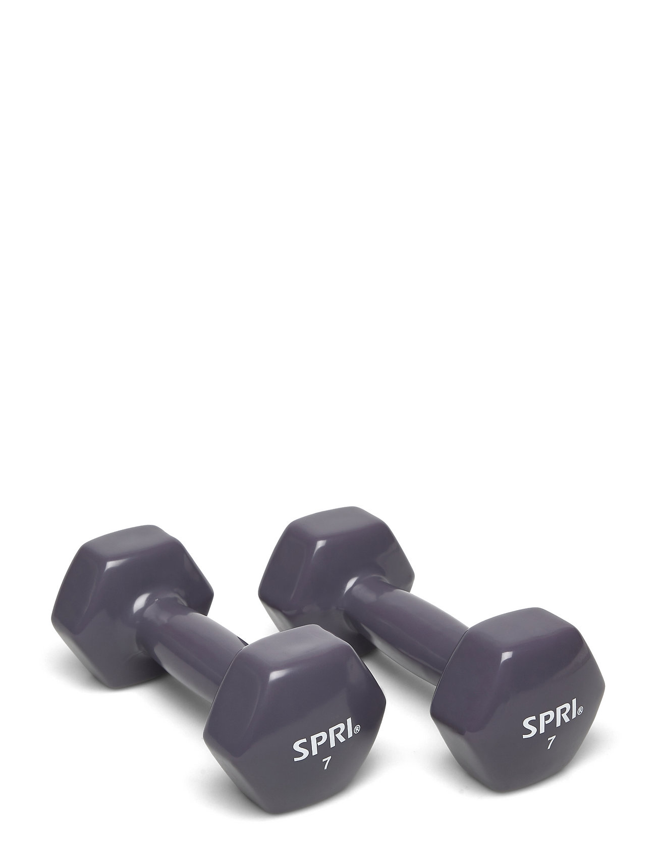 Spri Dumbbell Vinyl 3,2Kg/7Lb Pair Sport Sports Equipment Workout Equipment Gym Weights Purple Spri