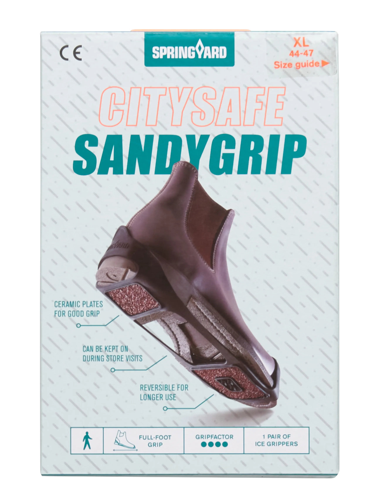 Springyard Sandygrip Citysafe, XL 44-47, Black, Shoe Accessories > Other Shoe Accessories, Dame