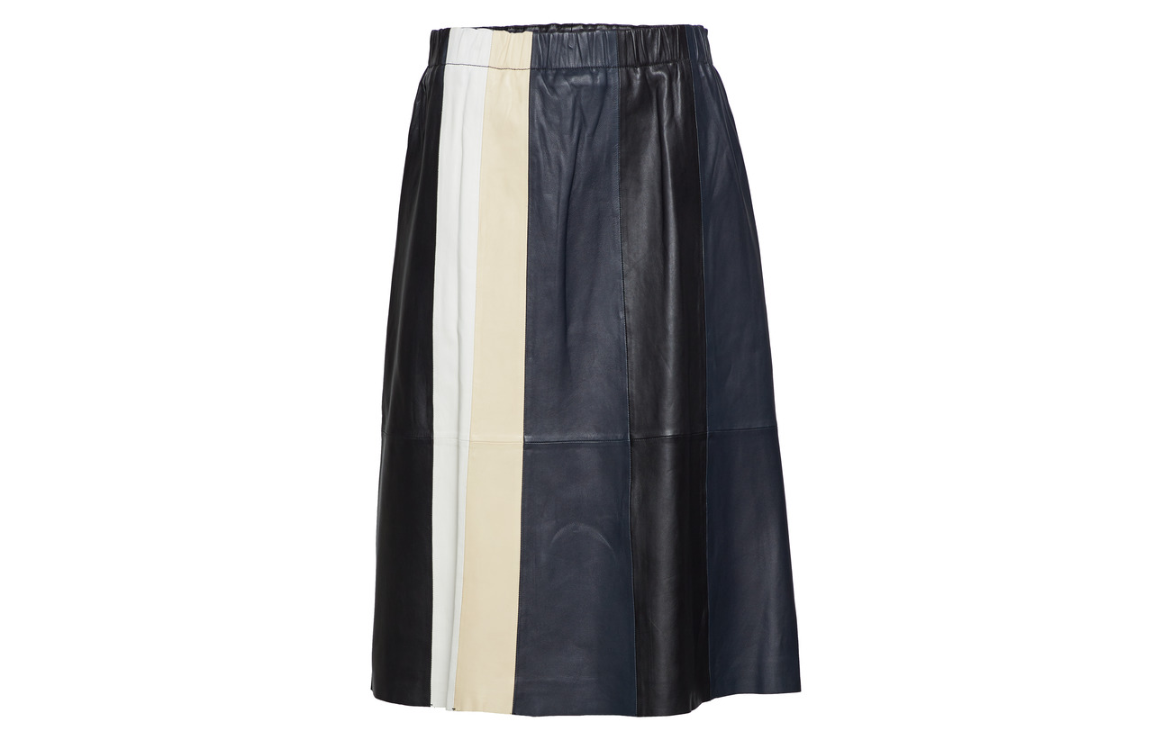 black De Mouton Polyester Eliana Intérieure vanilla Stand Navy Peau 100 beige Doublure Skirt Équipement 7OqqtZ
