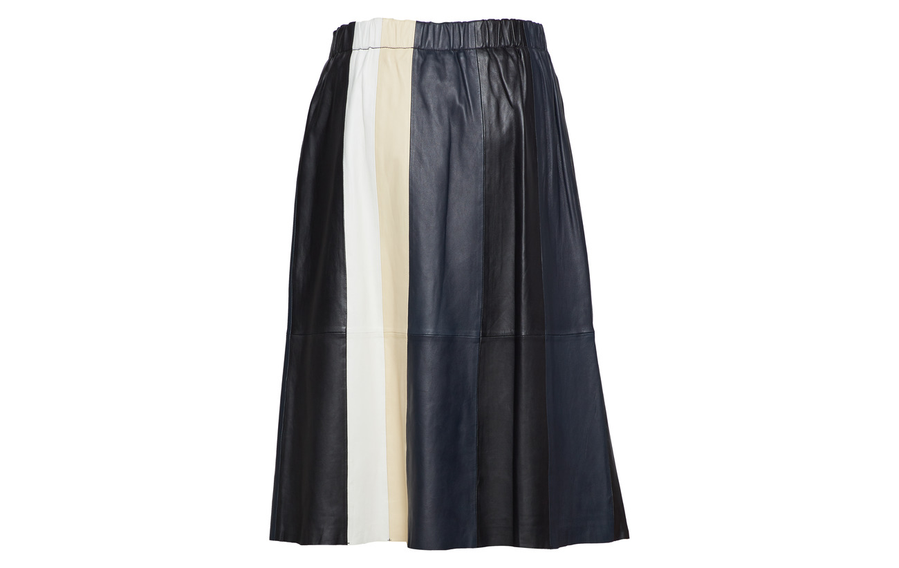 black De Mouton Polyester Eliana Intérieure vanilla Stand Navy Peau 100 beige Doublure Skirt Équipement 7OqqtZ