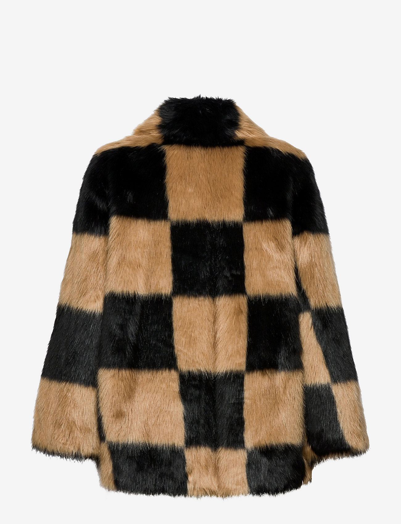 stand faux fur jacket