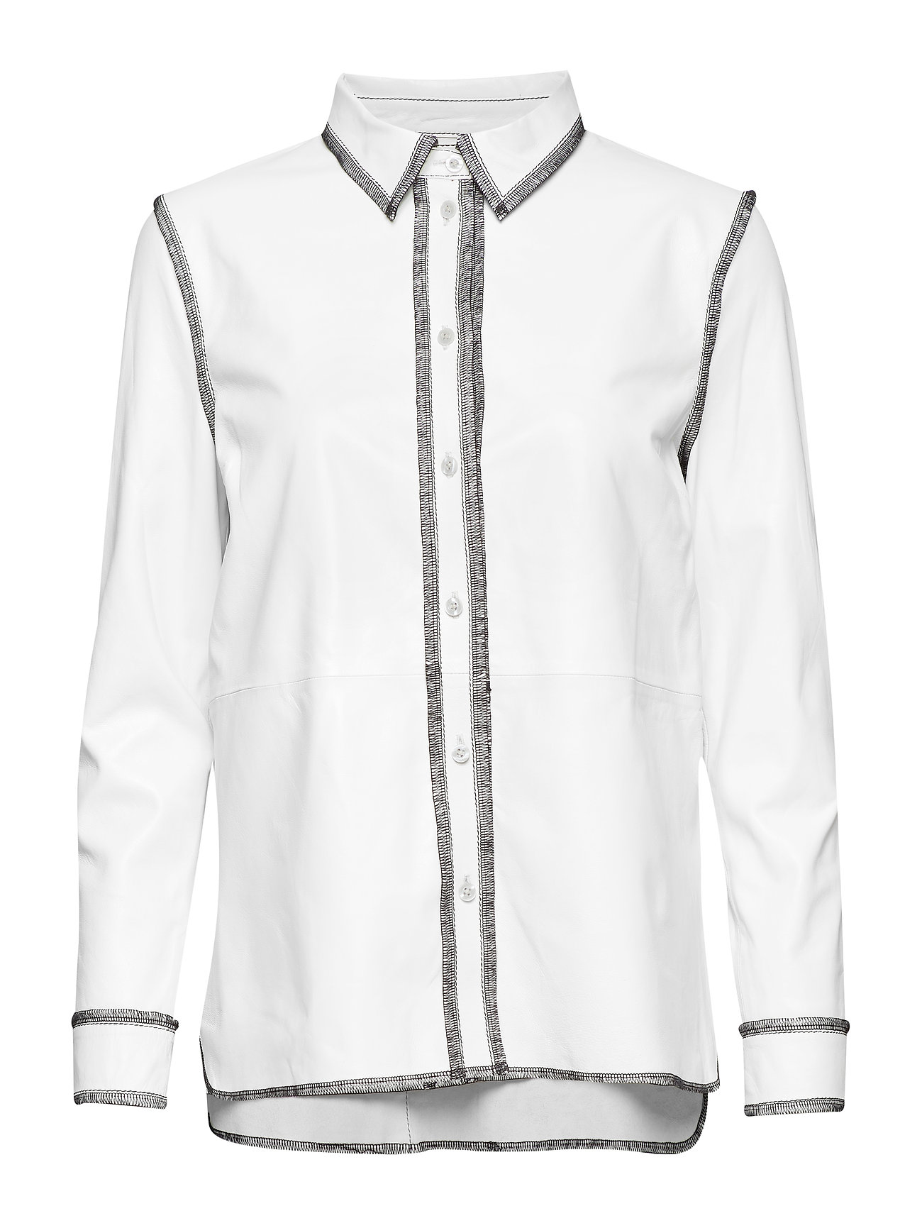 Gabi Shirt Overhemd Met Lange Mouwen Wit Stand stand kopen in de aanbieding