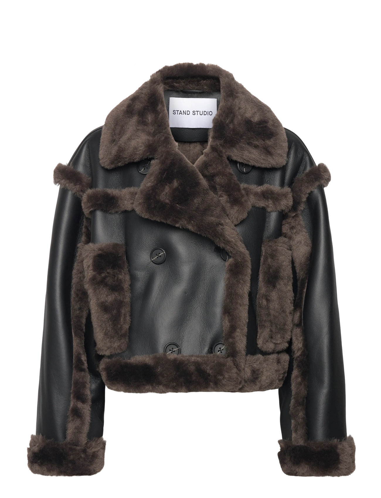 Stand Studio Kristy Jacket, 40, Brown, Jakker > Læder, Dame