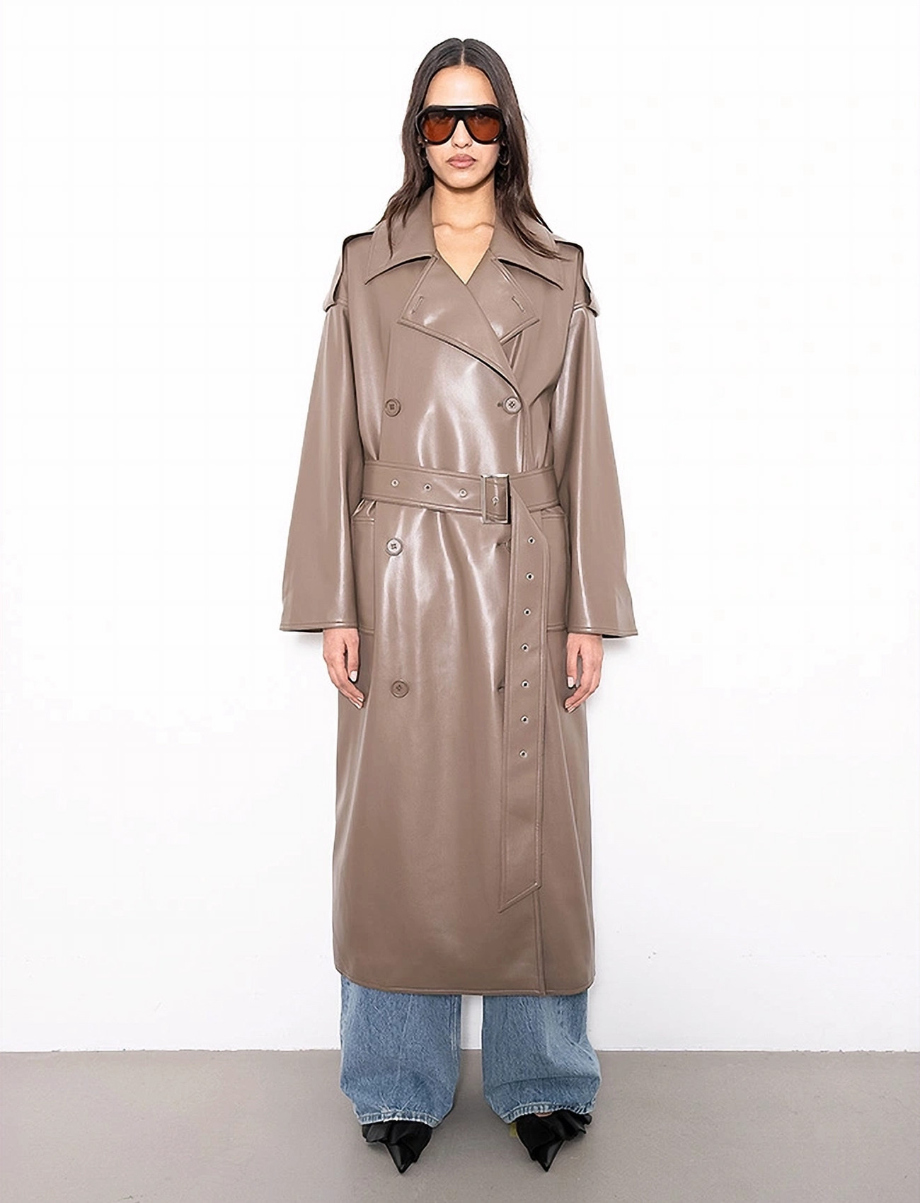 Stand Studio Hope Trench, 34, Brown, Frakker > Trenchcoats, Dame