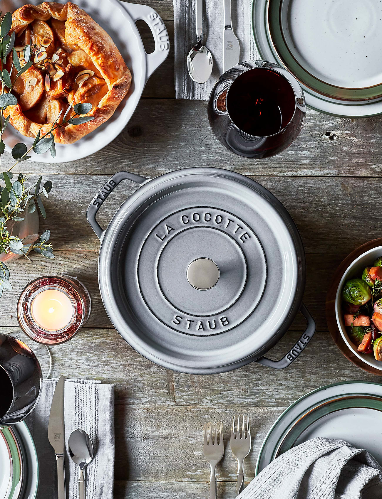 STAUB La Cocotte - Round Cast Iron, 3.8L, Beige, Gryder & Pander > Bradepander, Unisex