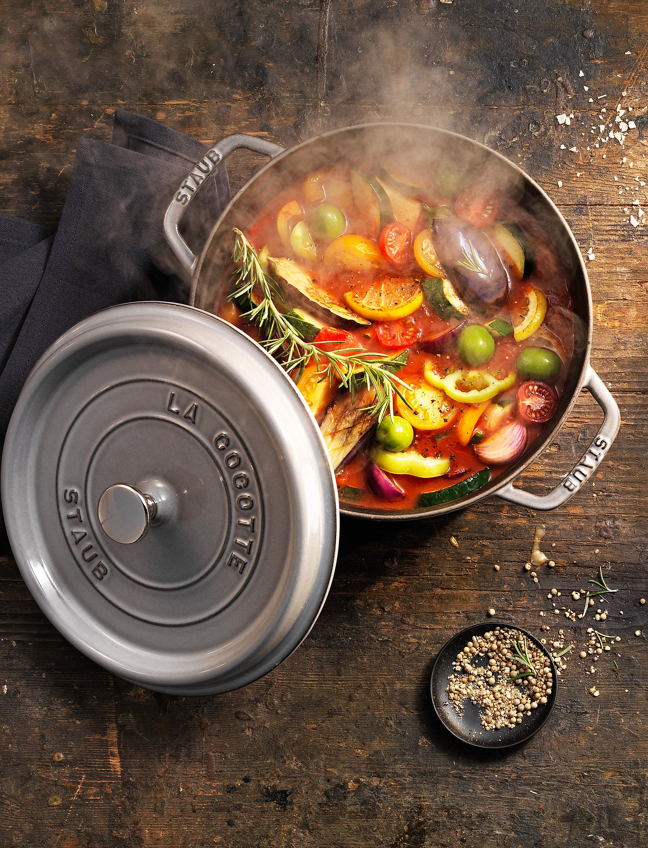 STAUB La Cocotte - Round Cast Iron, 6.7L, Grey, Gryder & Pander > Bradepander, Unisex