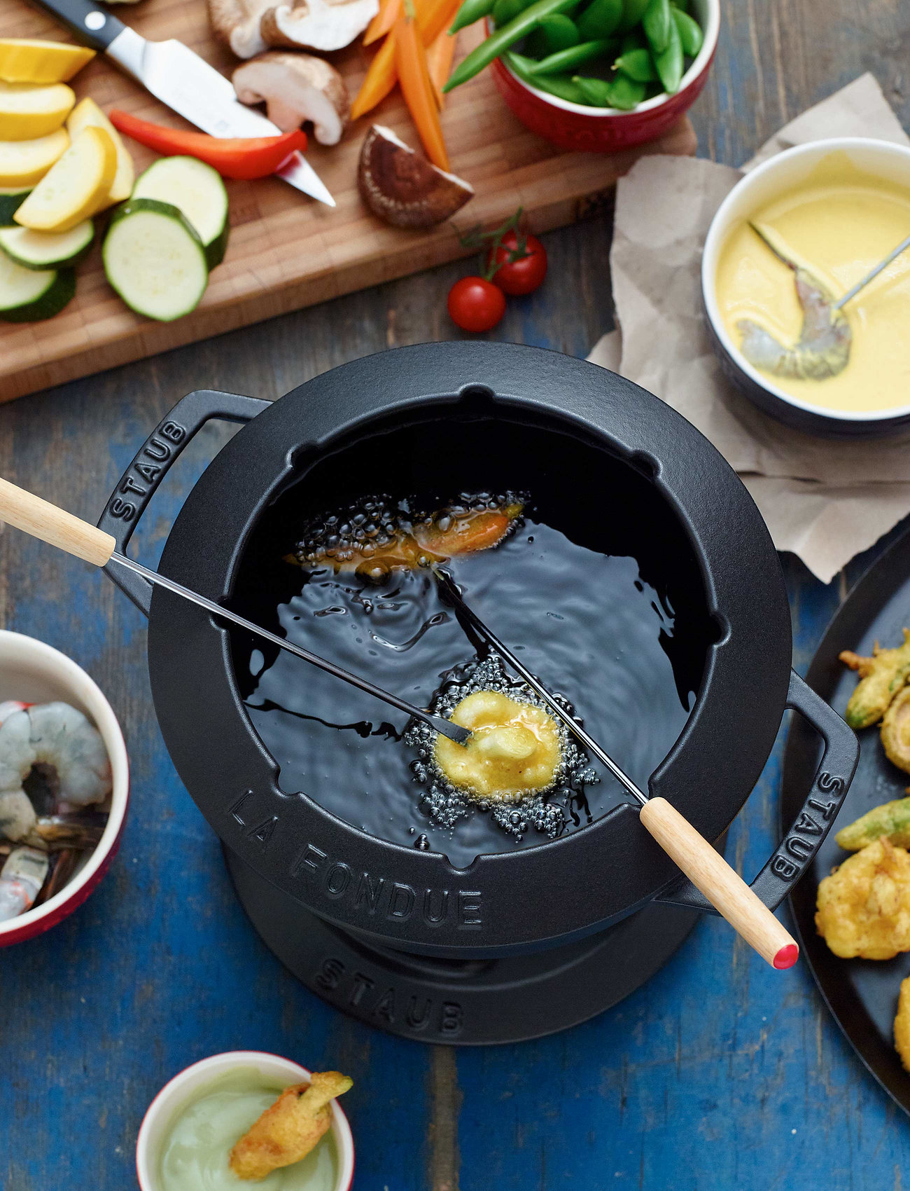 STAUB Fondue Set, 2.35L, Black, Gryder & Pander > Fonduesæt, Unisex