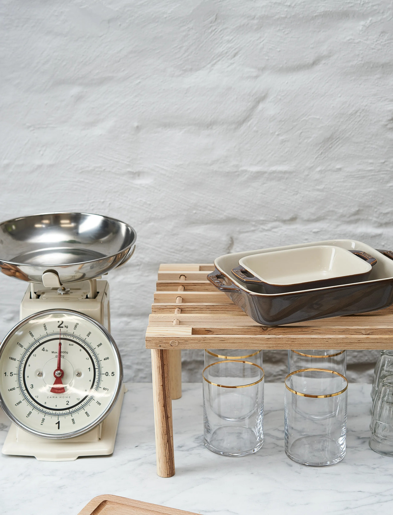 STAUB Set Med Ancient Grey Rektangulära Ugnsformar 3-Delar, 1X 20X 16 cm;1X 27X 20 cm;1X 34X 24 cm, White, Gryder & Pander > Bradepander, Unisex