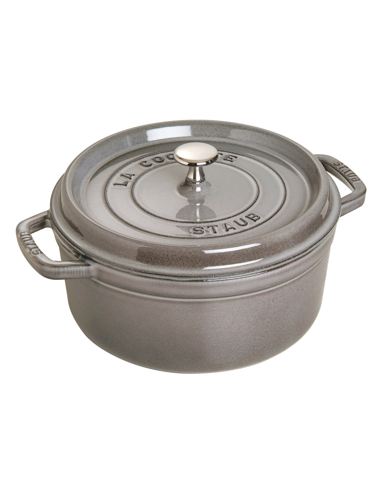 La Cocotte - Round Cast Iron Home Kitchen Pots & Pans Casserole Dishes Beige STAUB