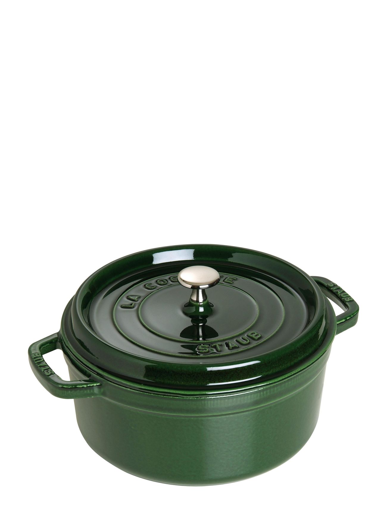 La Cocotte - Round Cast Iron, 3 Layer Enamel Home Kitchen Pots & Pans Casserole Dishes Green STAUB