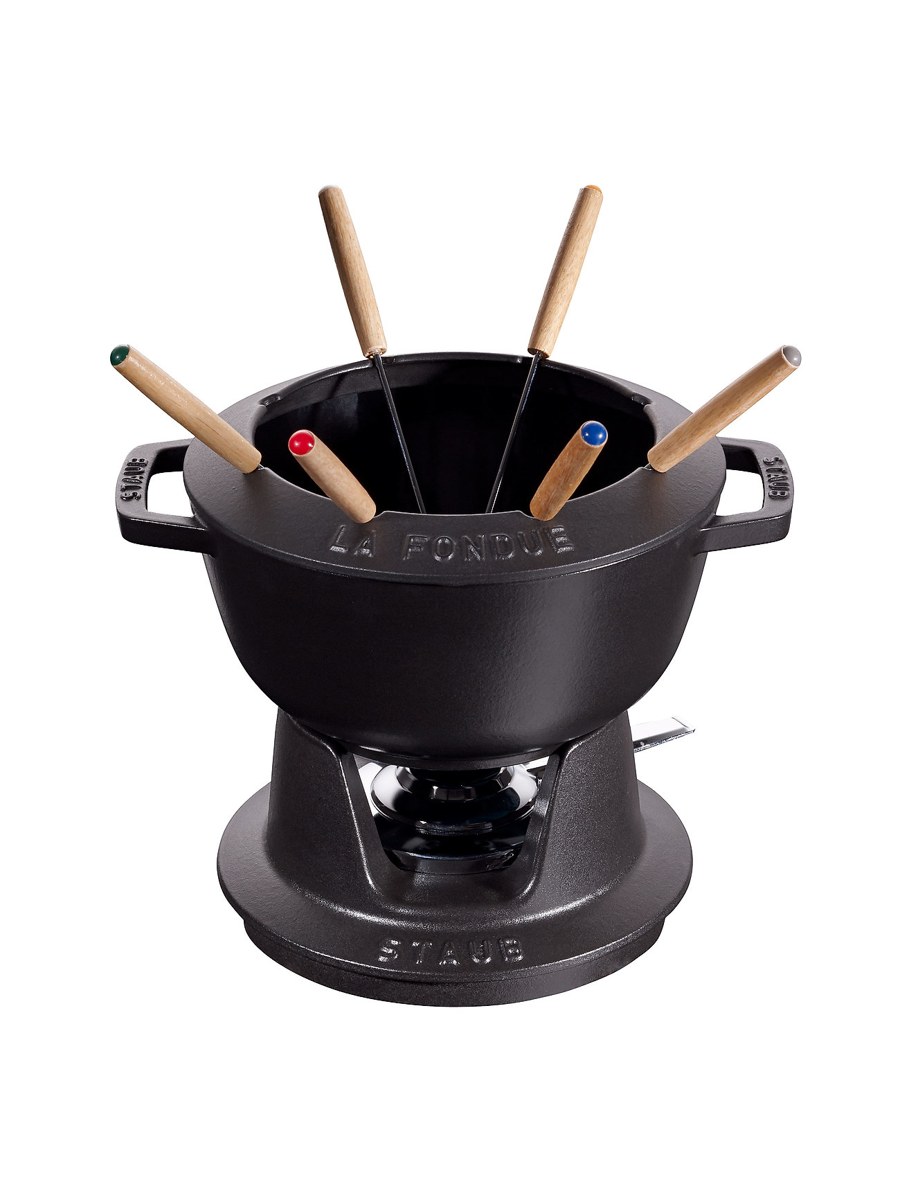 Fondue Set Home Kitchen Pots & Pans Fondue Set Black STAUB