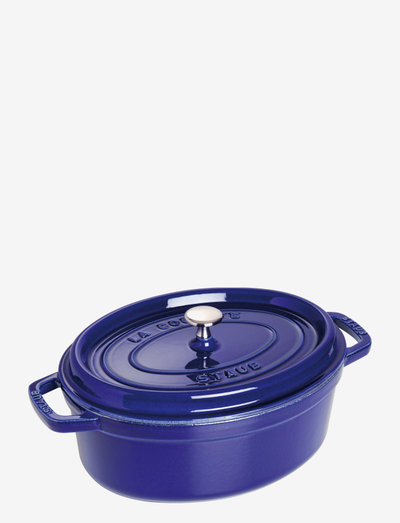 La Cocotte - Oval cast iron, 3 layer enamel - sautēšanas trauki - blue