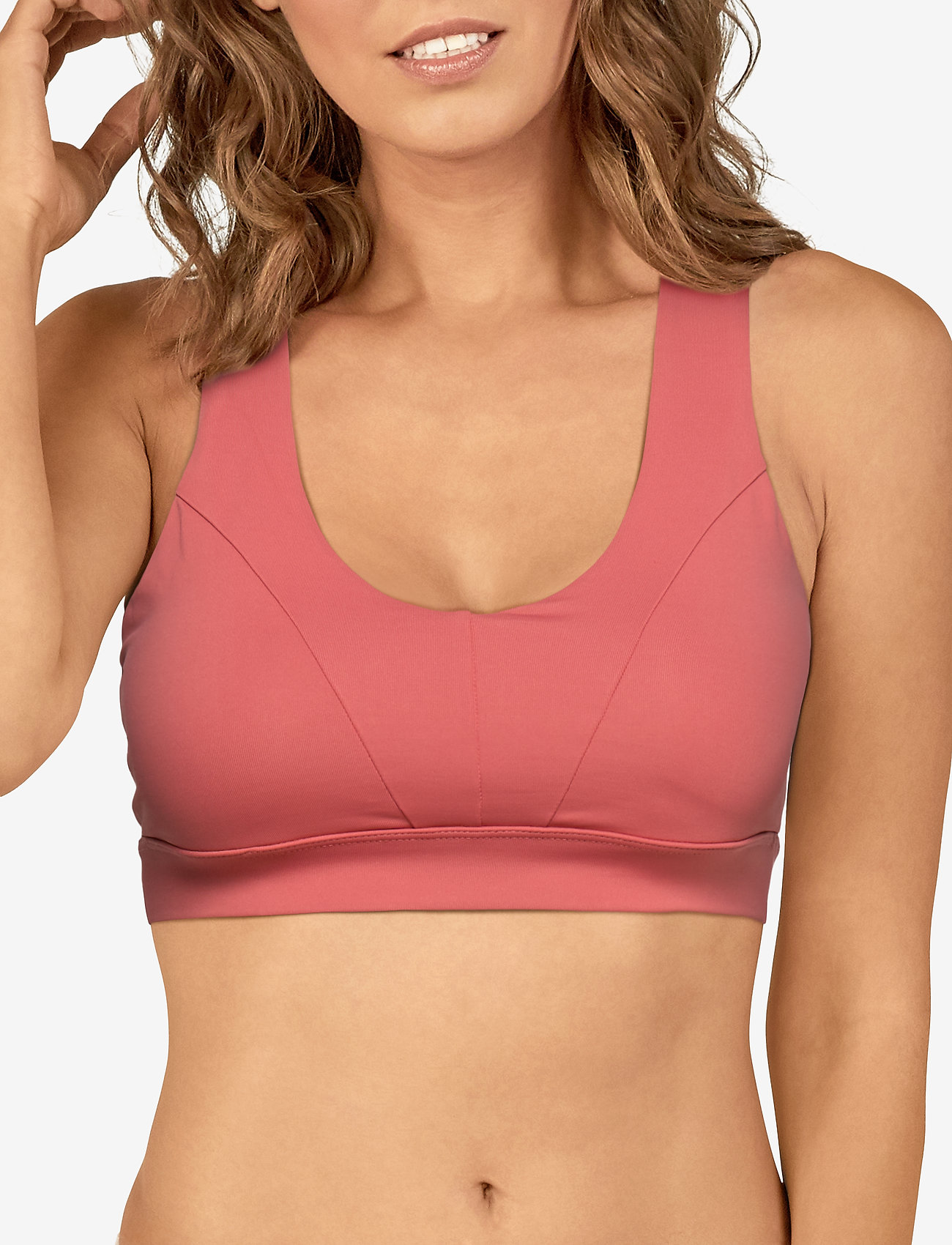 blush sports bra