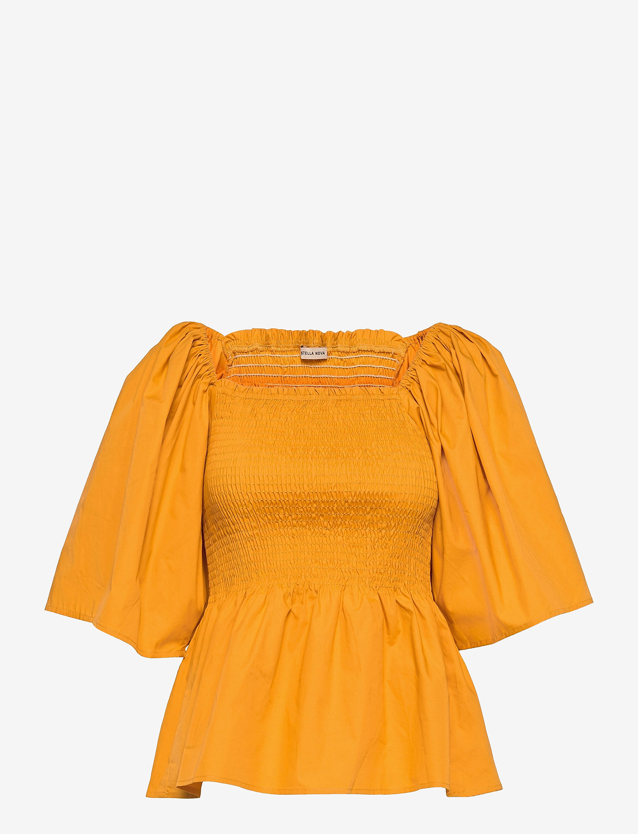 Stella Nova - Penelope - short-sleeved blouses - golden yellow - 0