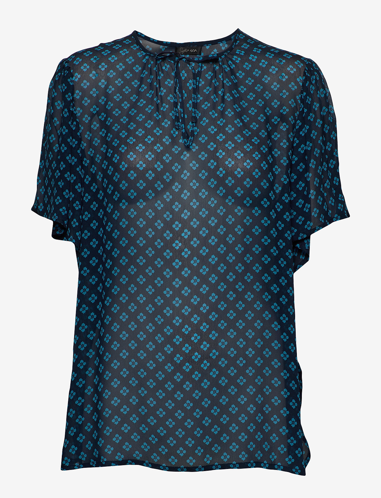 Stella Nova - Melie - short-sleeved blouses - happy blue - 0