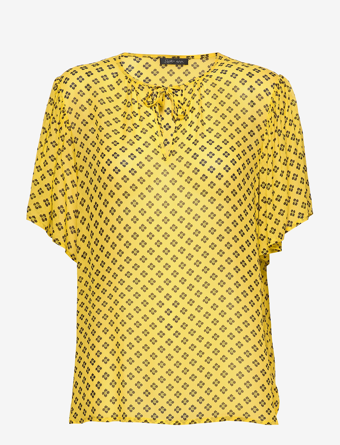 Stella Nova - Melie - short-sleeved blouses - yellow/black - 0