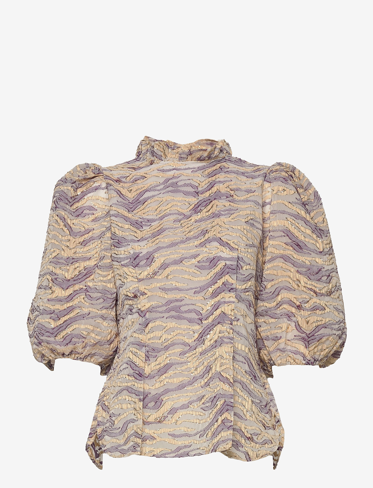 Stella Nova - Addie - short-sleeved blouses - purple tiger - 1