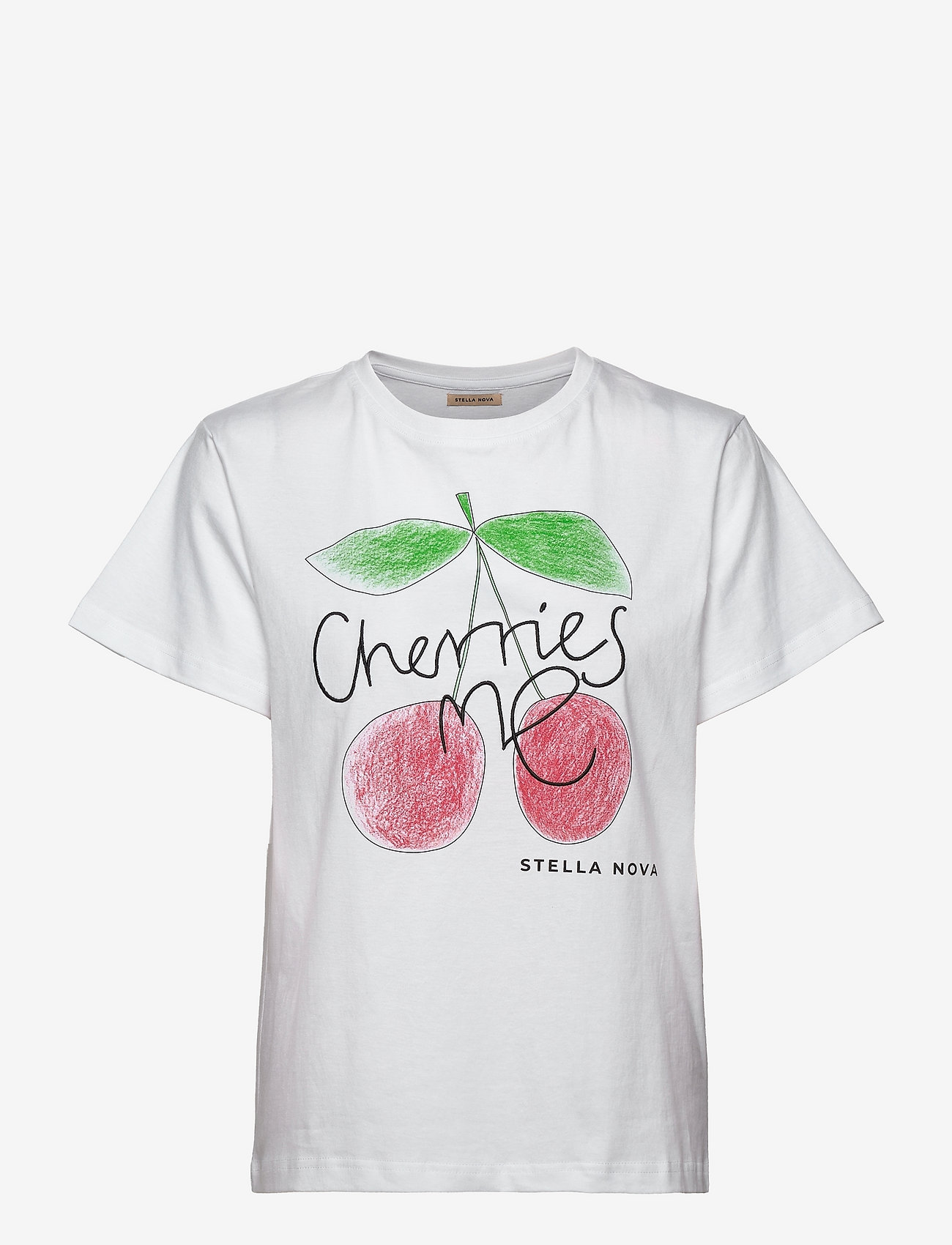 Stella Nova - Teresa Cherries Me - t-shirt & tops - white - 0