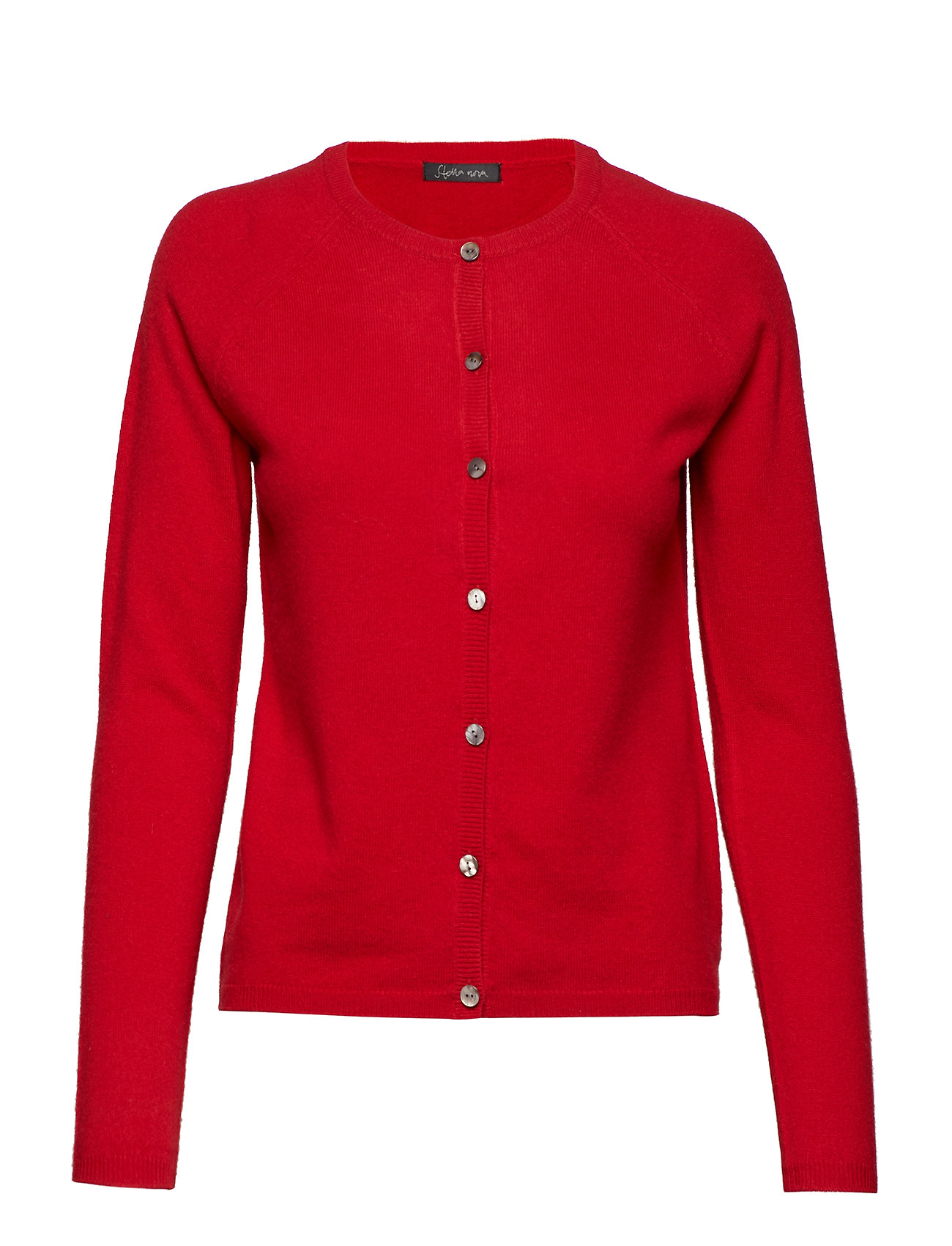 Abby Gebreide Trui Cardigan Rood Stella Nova stella nova kopen in de aanbieding