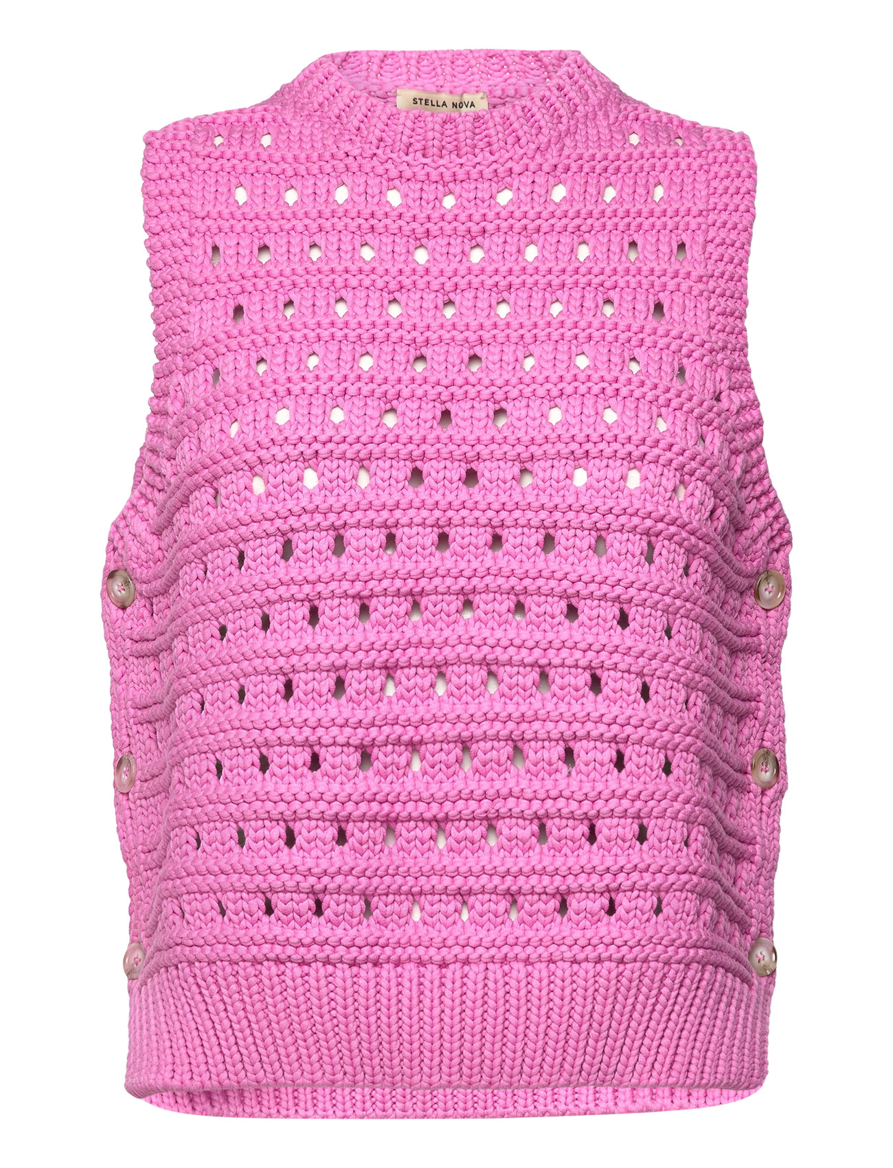 STELLA NOVA Baumwolle Stitch Vest Pink - XS - Damen