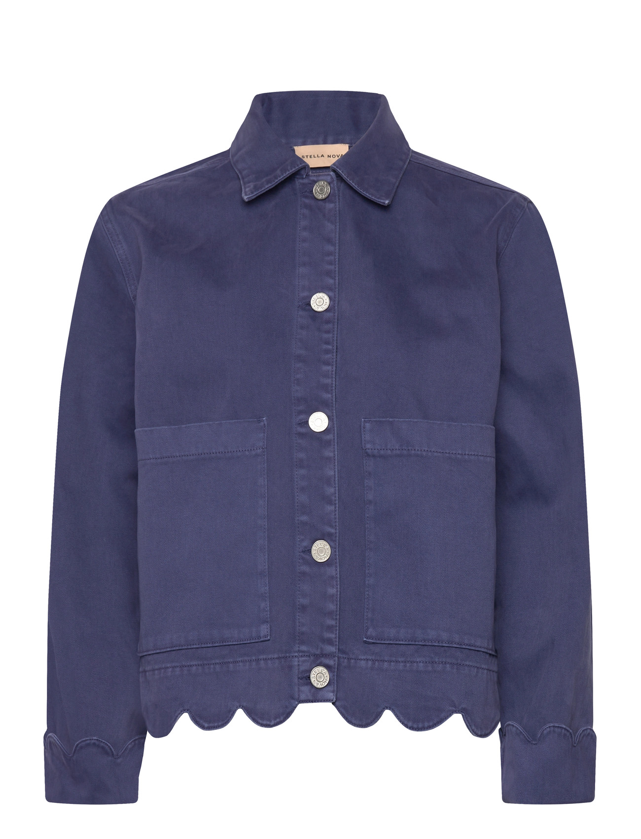 STELLA NOVA Shirt With Scallop Edge Navy - 42 - Damen