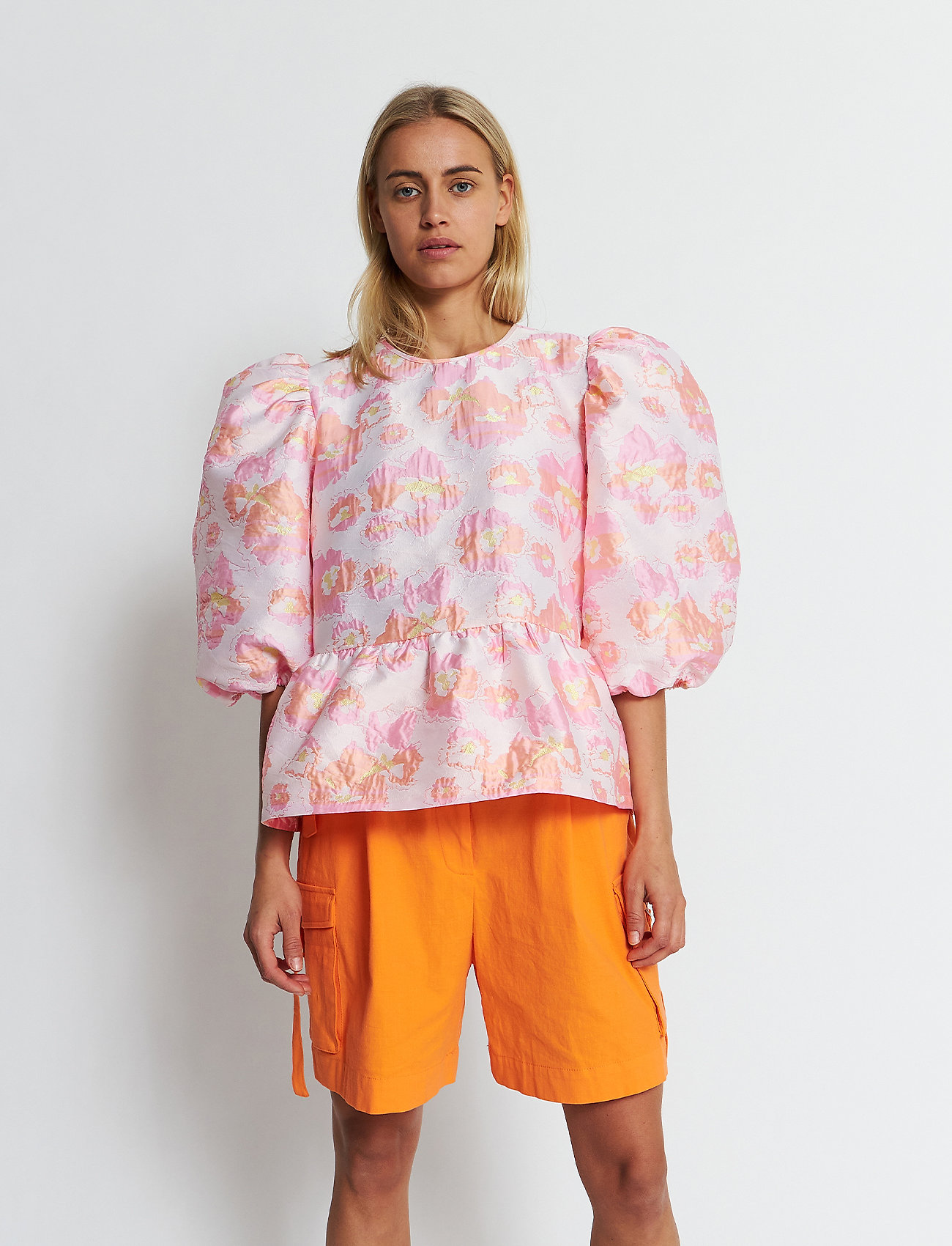 Stella Nova - Arna - long sleeved blouses - summer pink - 0