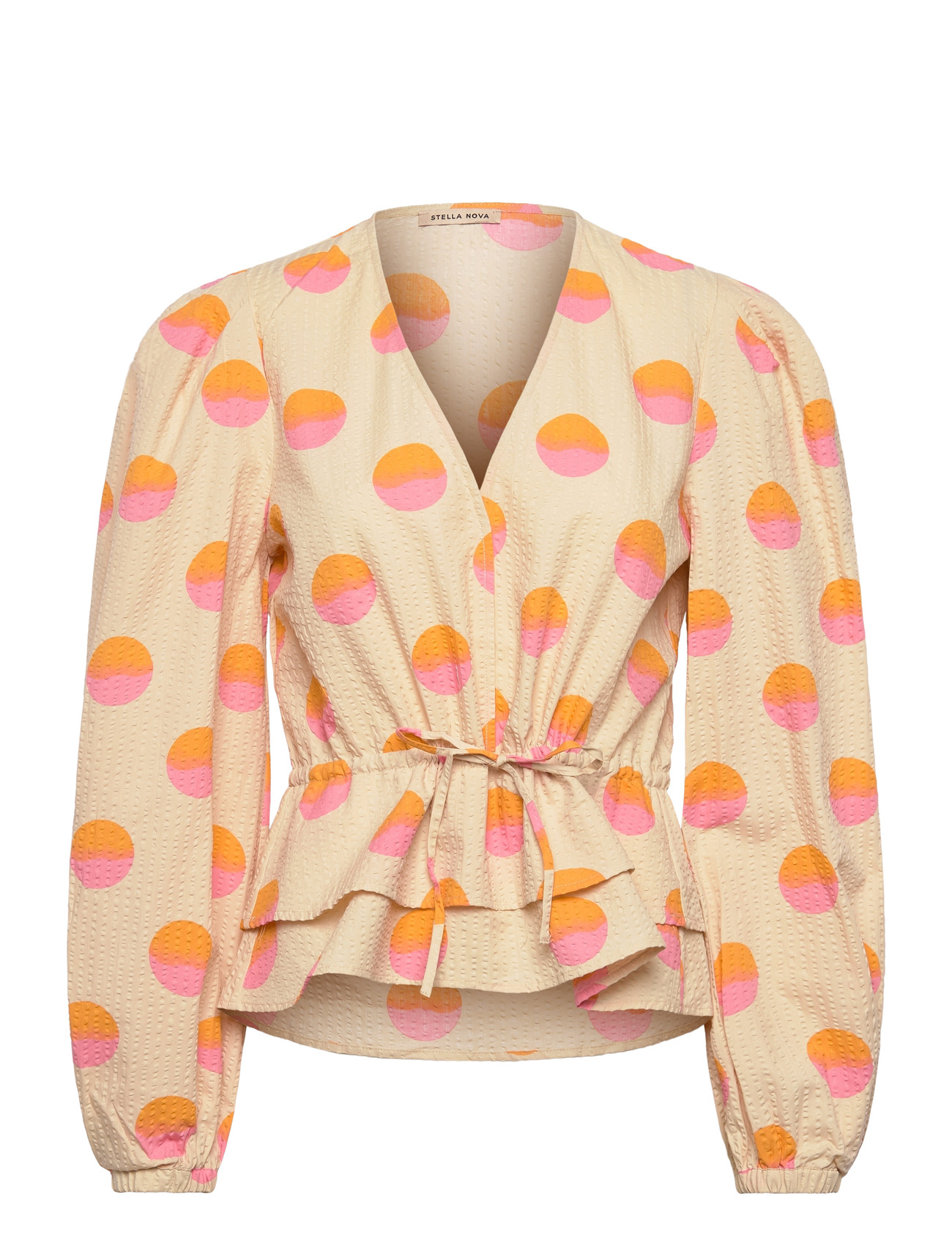 STELLA NOVA Big Dot Bluse Cream - 34 - Damen