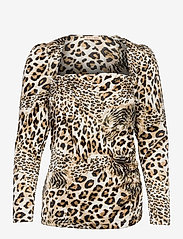 Stella Nova - Roselil - long sleeved blouses - leopard - 0