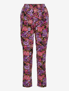 Mendi - straight leg trousers - pink purple tones
