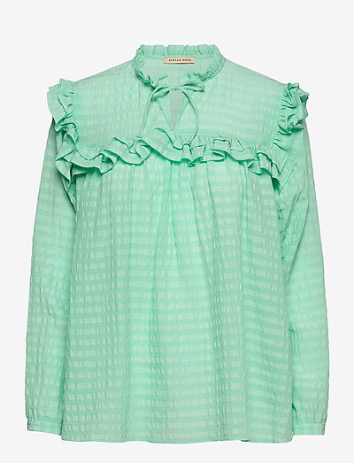 Saseline - long sleeved blouses - bright mint
