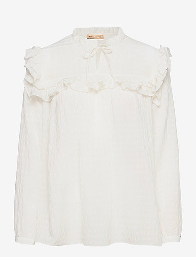 Saseline - long sleeved blouses - white