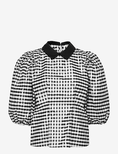 Farah - long sleeved blouses - black and white