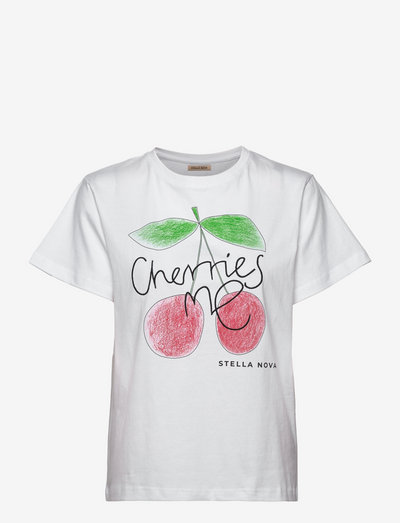 Teresa Cherries Me - t-shirts - white