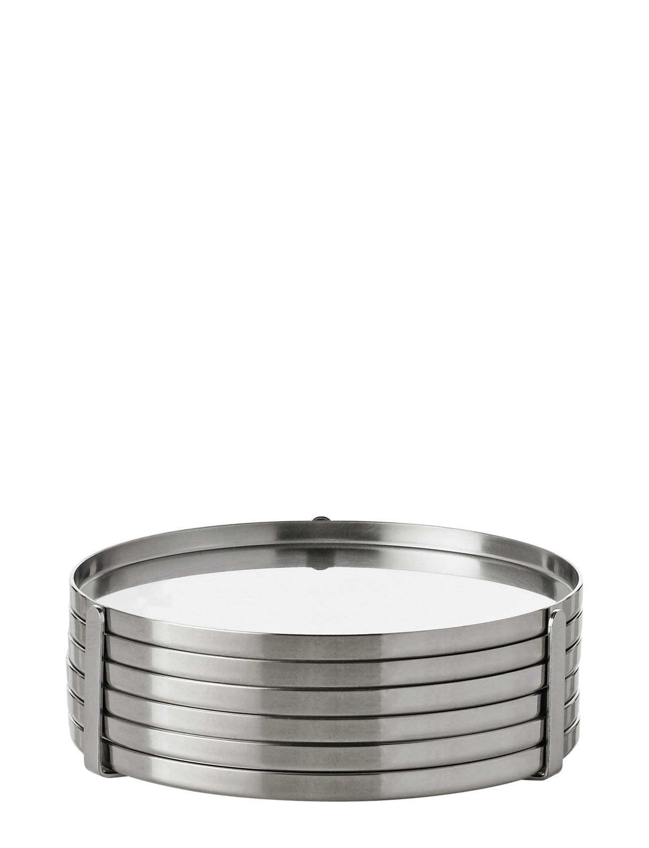 Arne Jacobsen Glasbakke Ø 8.5 Cm Steel Home Tableware Dining & Table Accessories Coasters Silver Stelton
