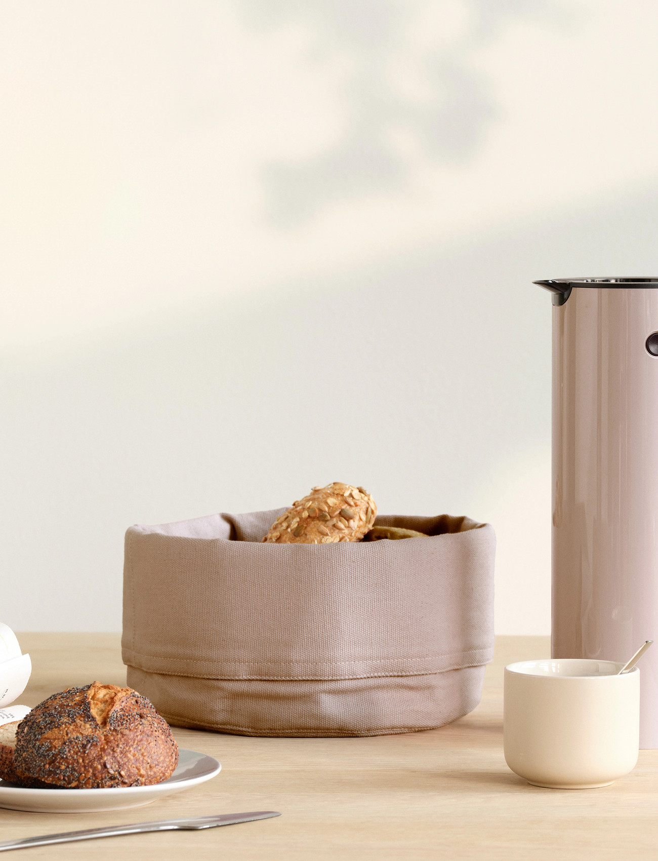 Stelton Stelton Brødpose Heather, One Size, Beige, Køkkenopbevaring > Brødkasser Og -Kurve, Unisex