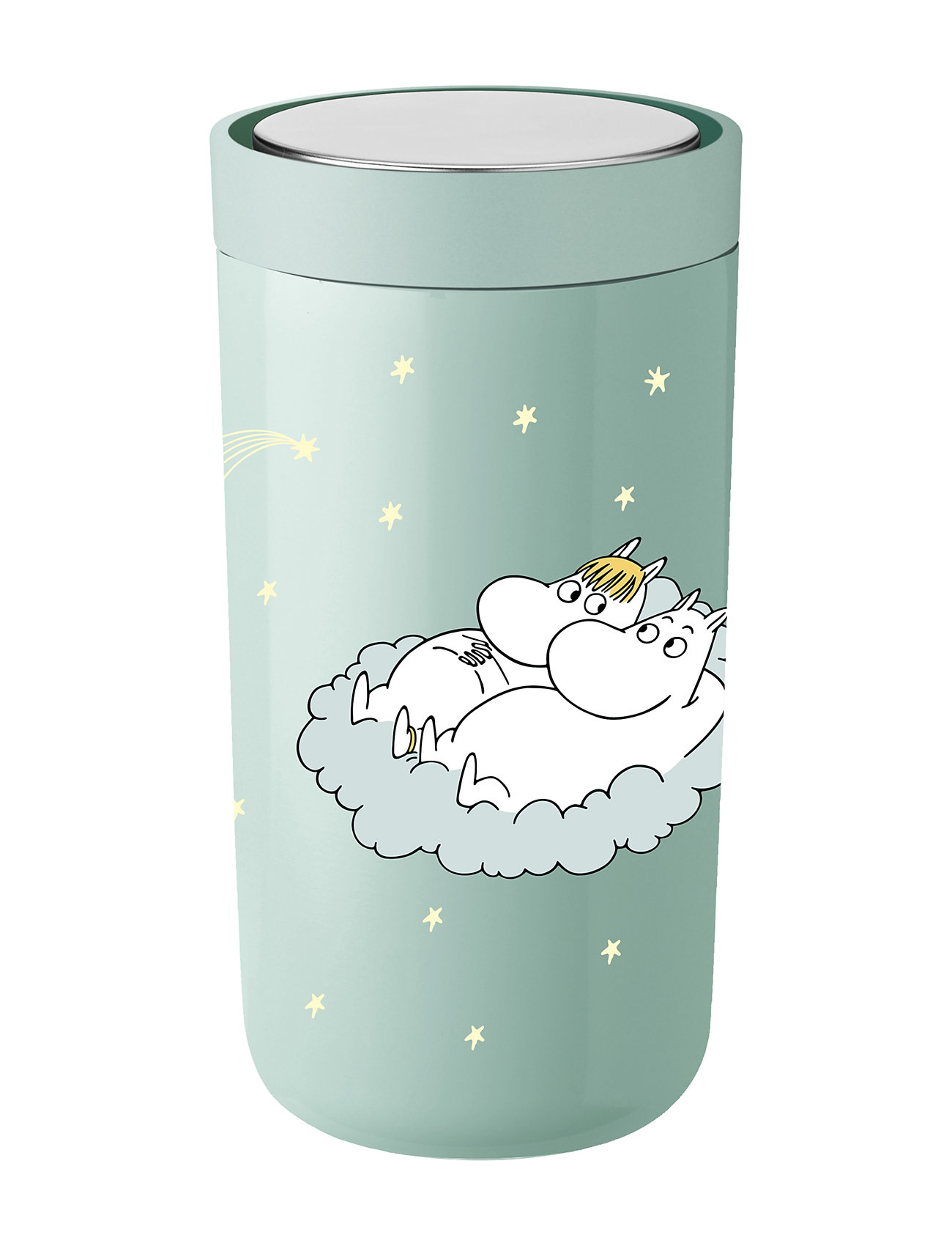 Stelton To Go Click Termokop 0.2 L. Moomin Shooting Star Grön