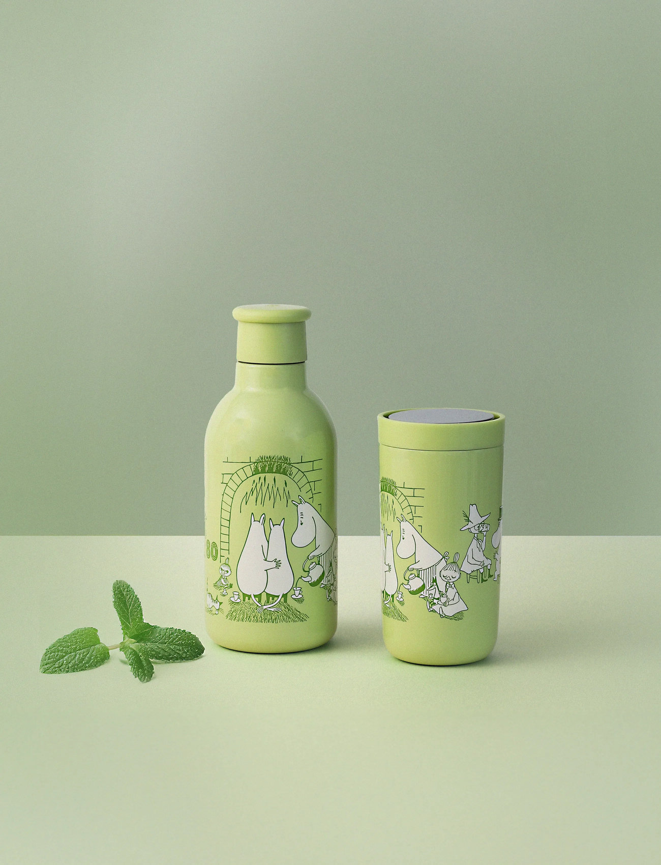 Stelton To Go Click Termokop 0.2 L. Moomin Home, 0.2 L, Green, Kopper Og Krus > Termokopper, Unisex
