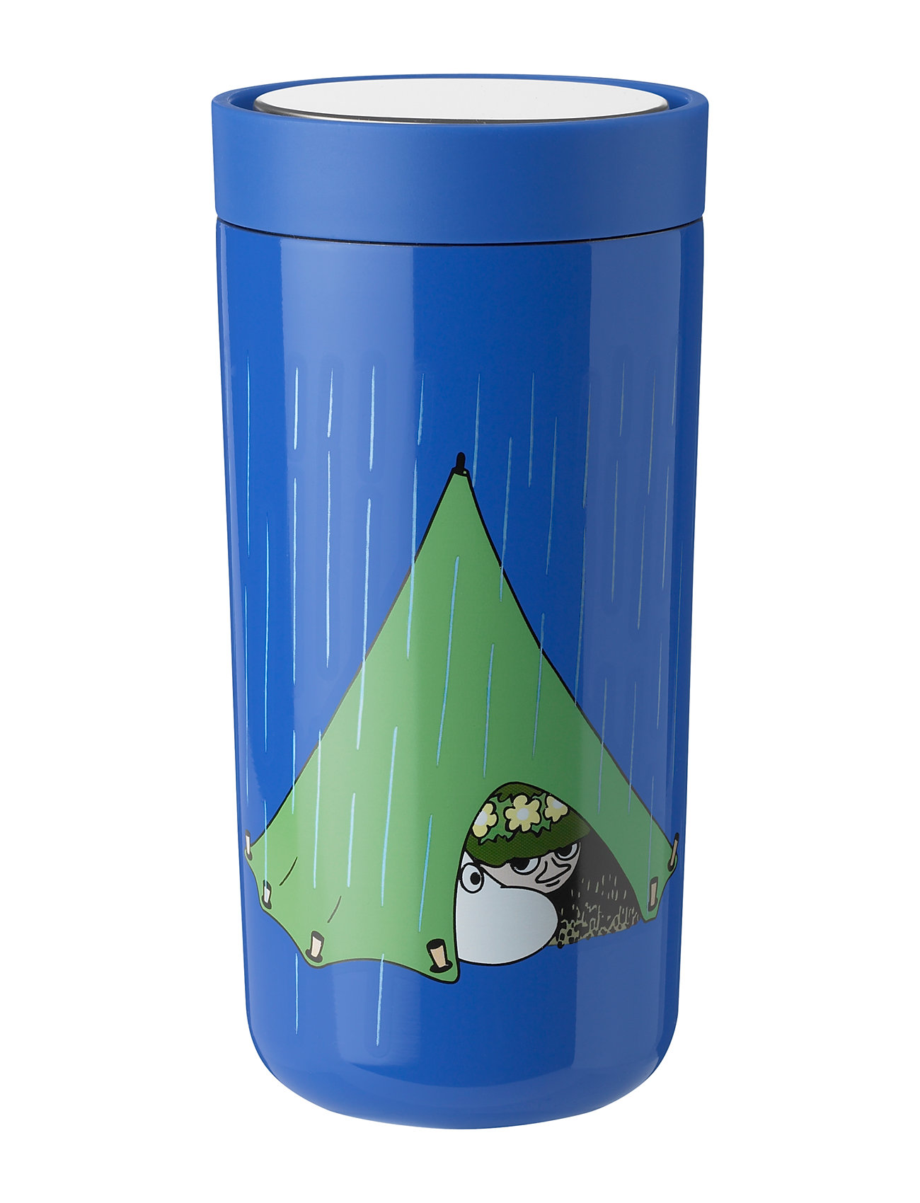 To Go Click Termokop 0.4 L. Moomin Camping Home Tableware Cups & Mugs Thermal Cups Blue Stelton