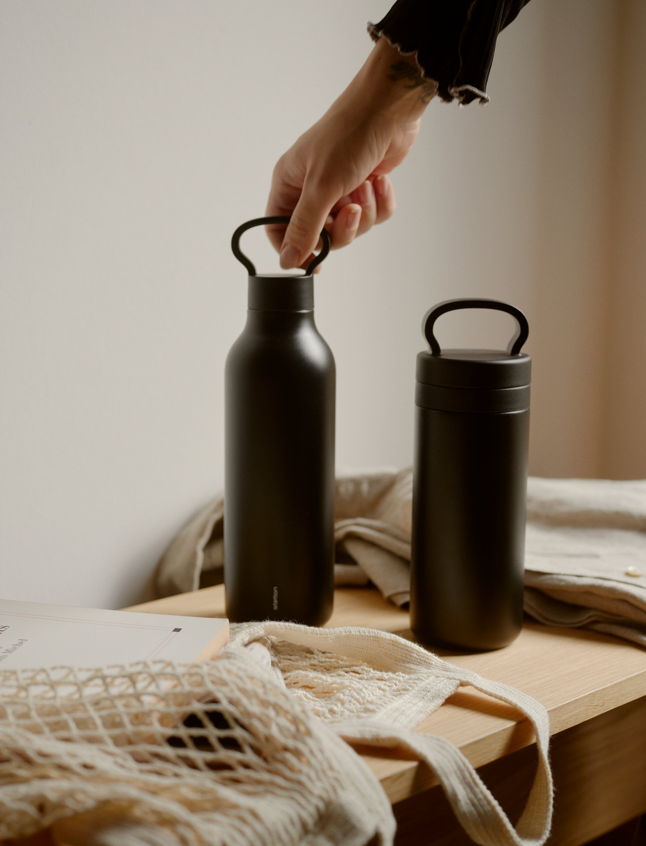 Stelton Tabi Termoflaske 0.55 L. Black, 0.55 l, Black, Køkken > Termoflasker, Unisex