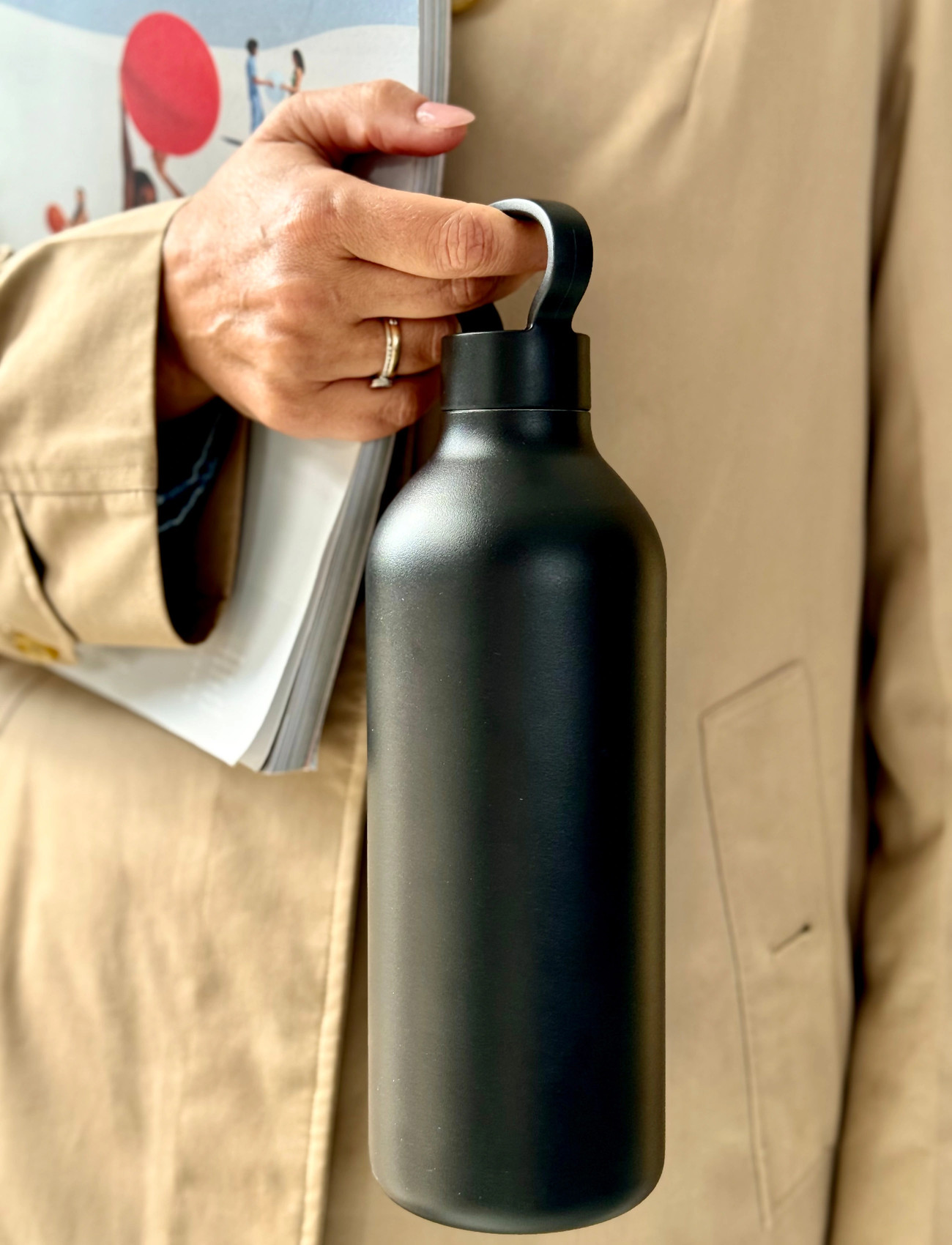 Stelton Tabi Termoflaske 1 L. Black, 1 L, Black, Køkken > Termoflasker, Unisex