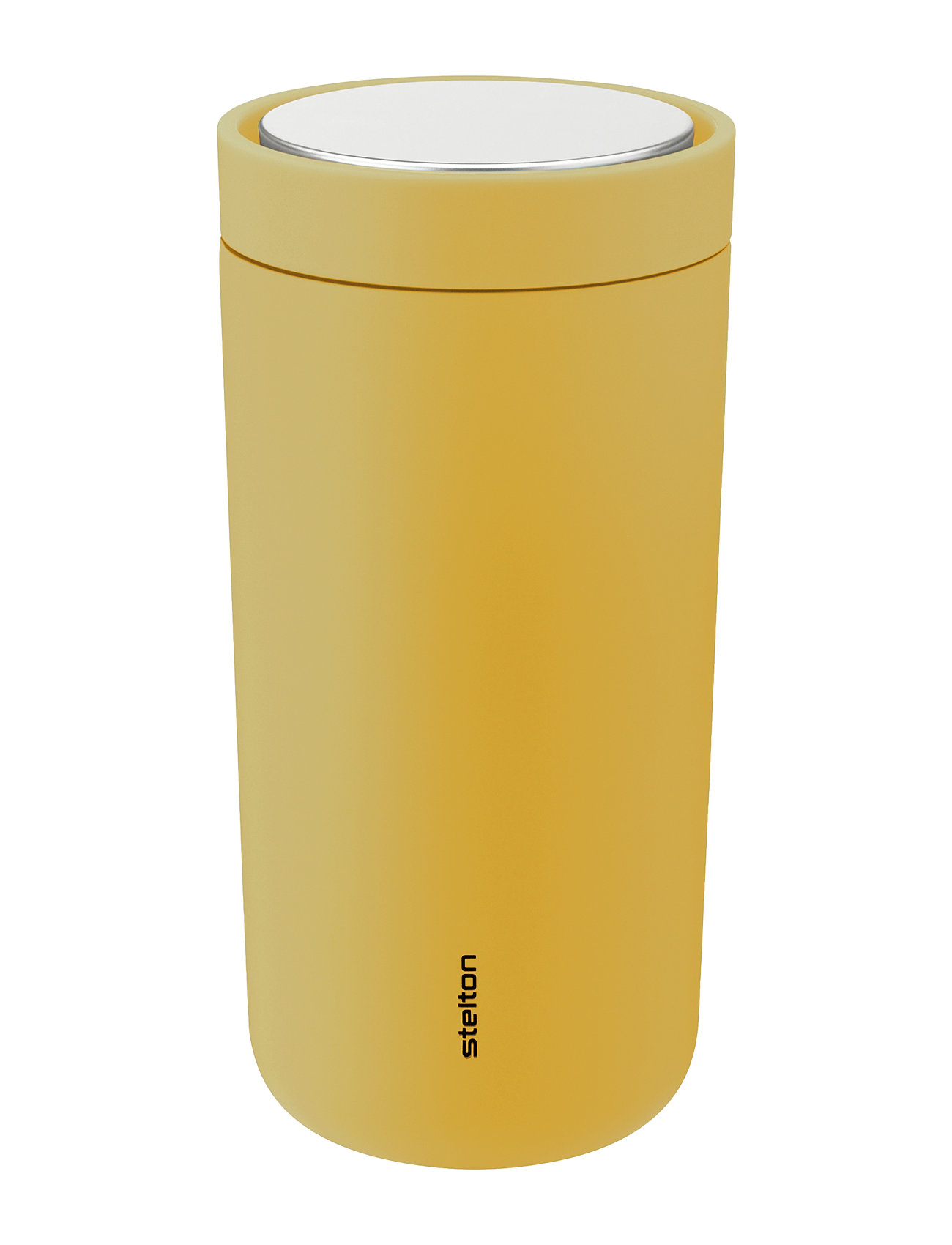 To Go Click Thermos Mug Soft Home Tableware Cups & Mugs Thermal Cups Yellow Stelton