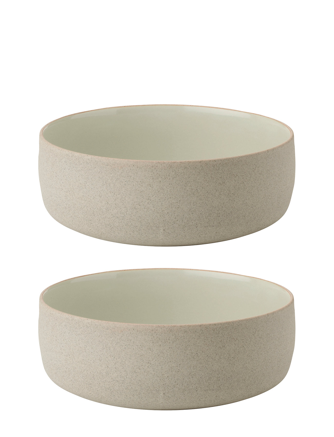 Emma Skål Ø 13.5 Cm 2 Stk Grey Home Tableware Bowls Breakfast Bowls Beige Stelton