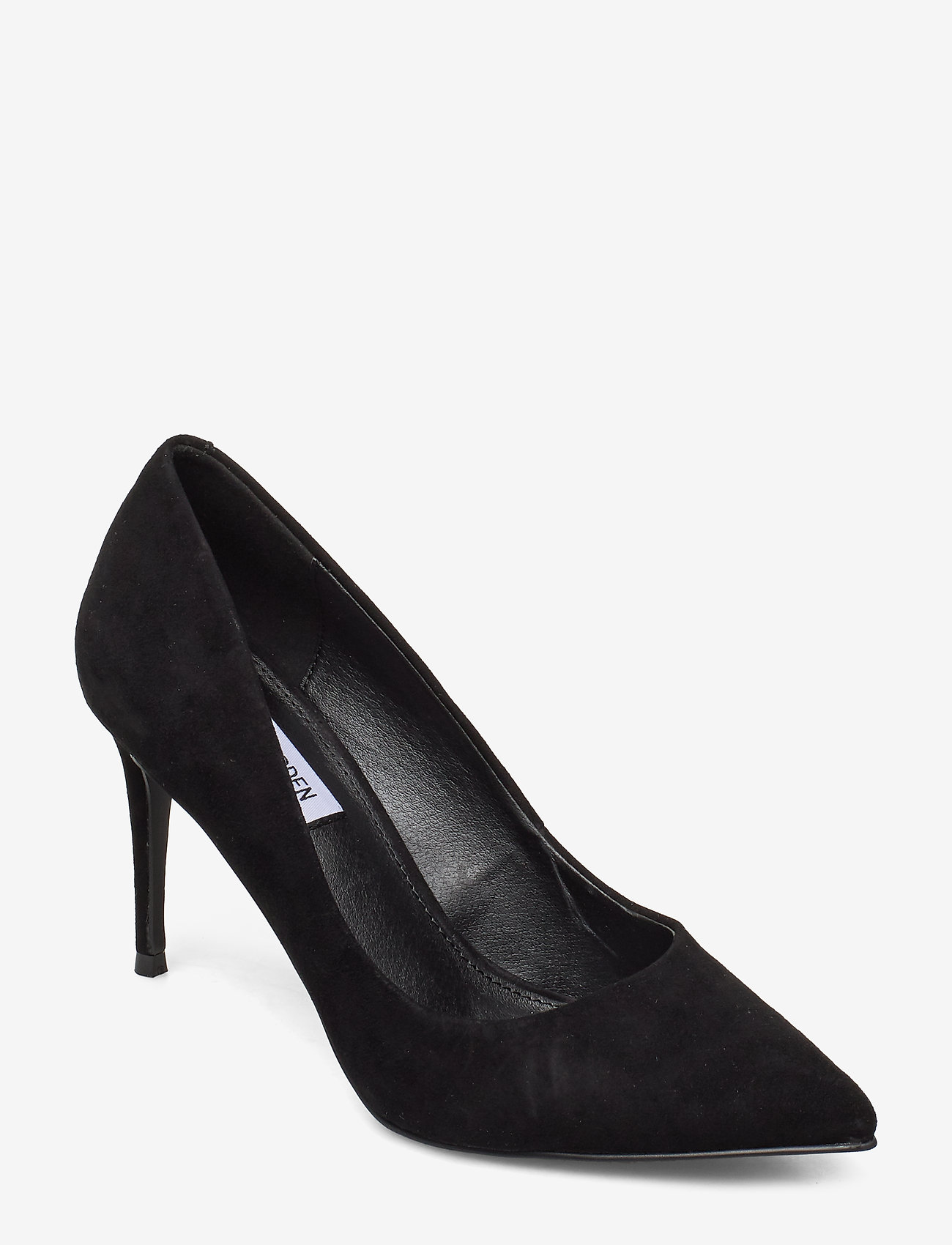 steve madden black suede heels