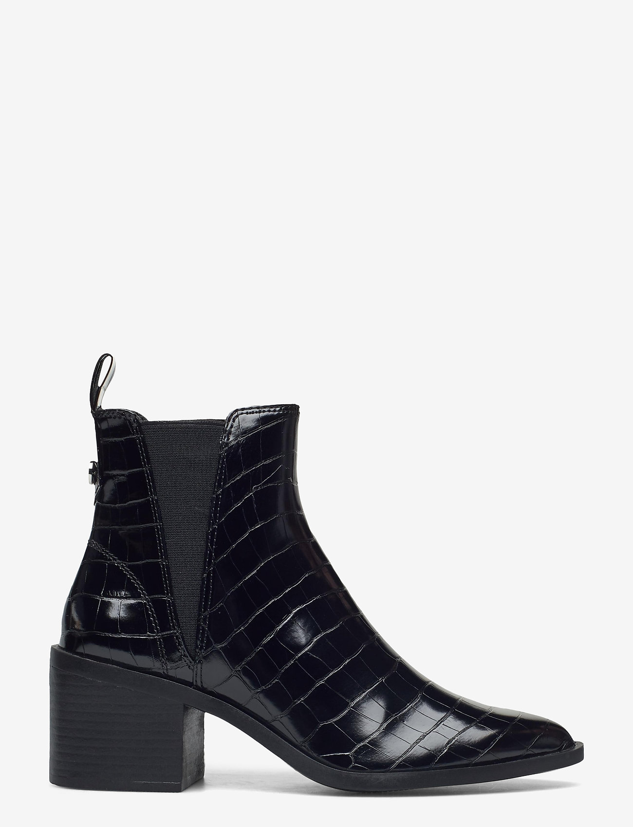 steve madden audience black leather boot
