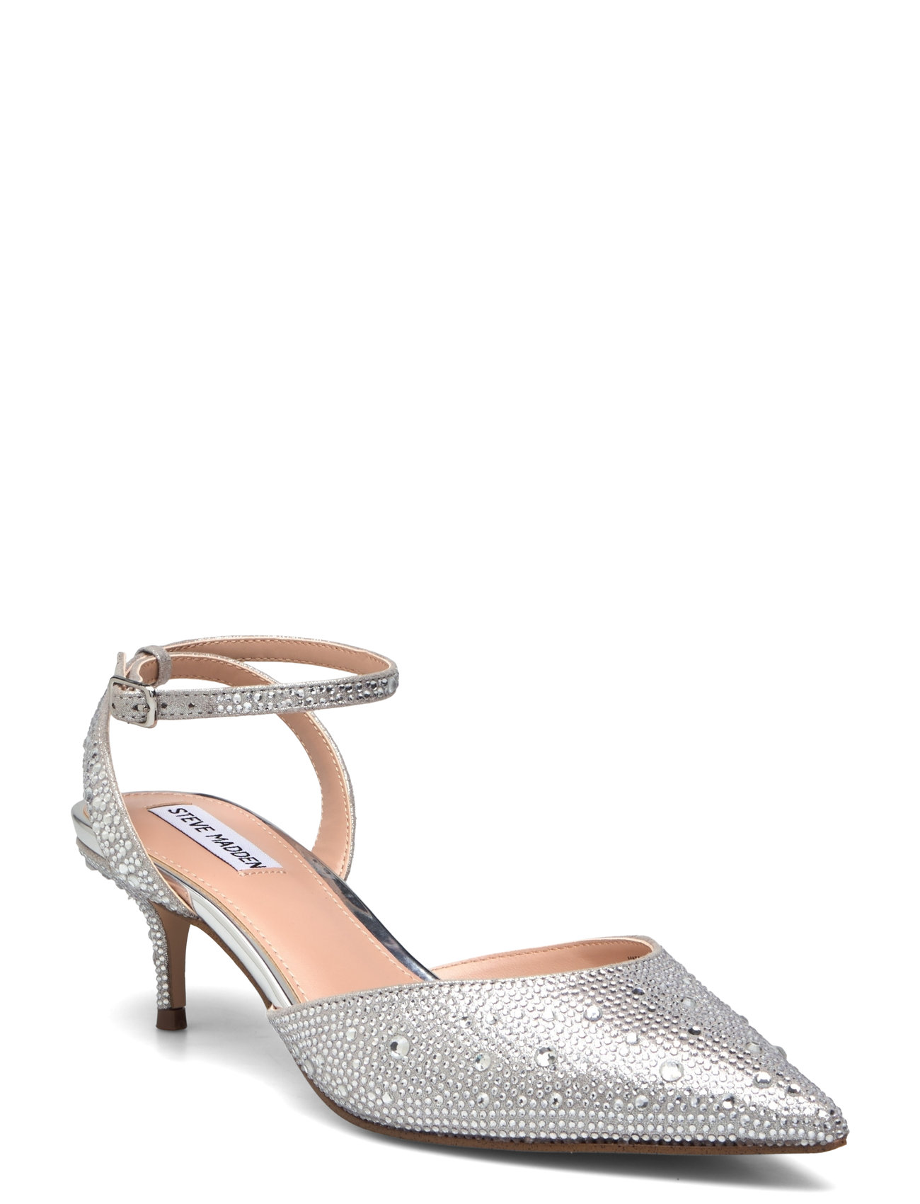 Steve Madden Kittie-R Heeled Sandals, 37, Silver, Sling Backs > Heeled Slingbacks, Dame