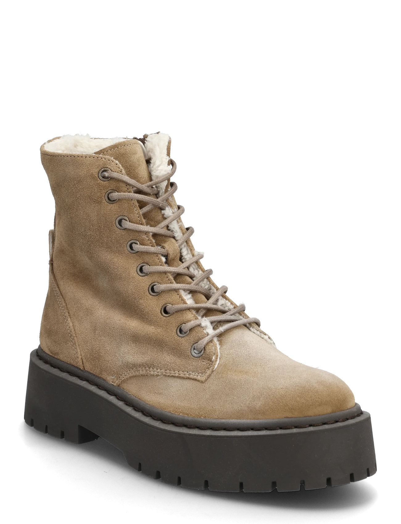 Steve Madden Skylar-Fl, 41, Beige, Ankelstøvler > Ankelstøvler Med Hæl, Dame