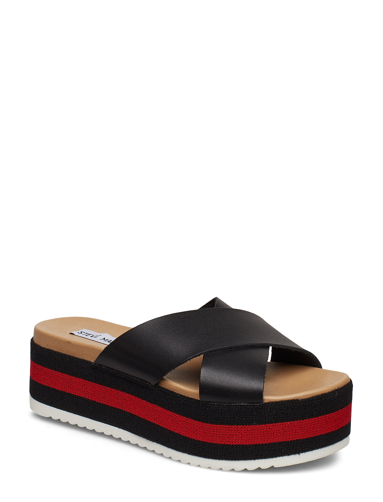 Asher Sandal Platte Sandalen Zwart Steve Madden steve madden kopen in de aanbieding Asher Sandal Platte Sandalen Zwart Steve Madden steve madden kopen in de aanbieding