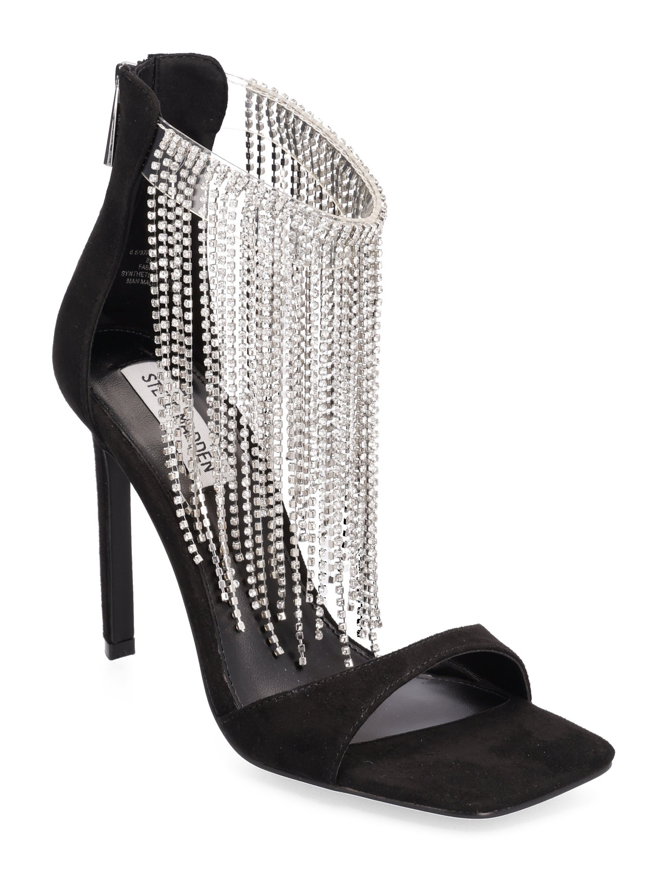 Buy Steve Madden womens lyra rhinestone sandals black Online | Brands For  Less