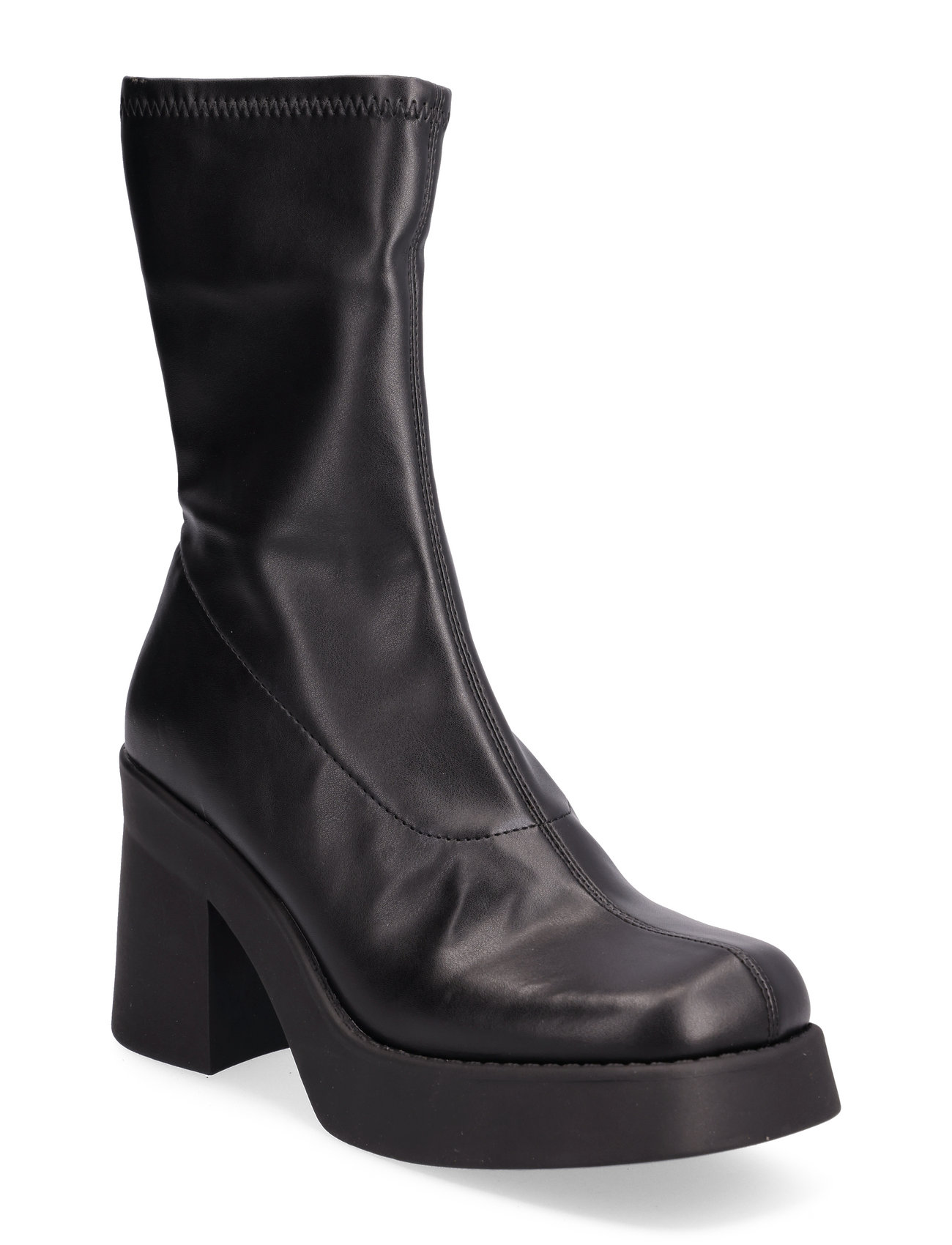 Overcast Bootie Shoes Boots Ankle Boots Ankle Boots With Heel Black Steve Madden